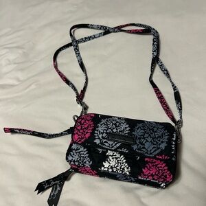 Vera Bradley Black and Pink Crossbody Bag